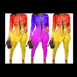 Faith- 2 PIECE FASHION JOGGERS or CASUAL WEAR multiple colors